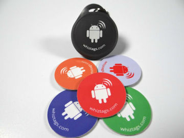 Round 25mm PVC NFC Tag StickerRFID with 3M Adhesive