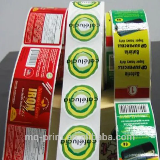 High Quality Matt Surface Small Size CMYK Adhesive Lable Printing