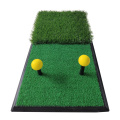 Double tapis de pratique de golf avec base en caoutchouc