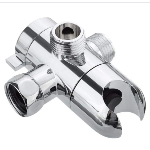 3 방향 어댑터 전환기 밸브 조정 가능한 샤워 헤드 암 장착 전환기 밸브 욕실 플라스틱 홀더 액세서리