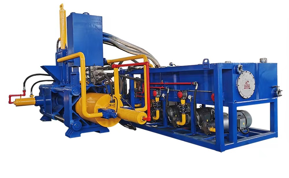 Horizontal Hydraulic Steel Chips Scrap Block Making Machine