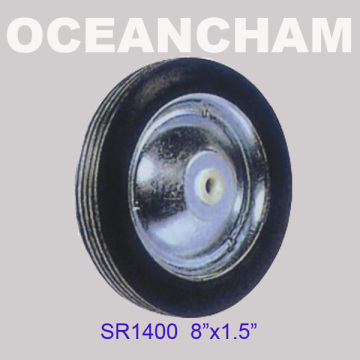 Sr1400 8"X1.5" Wheel Barrow Solid Rubber Wheel
