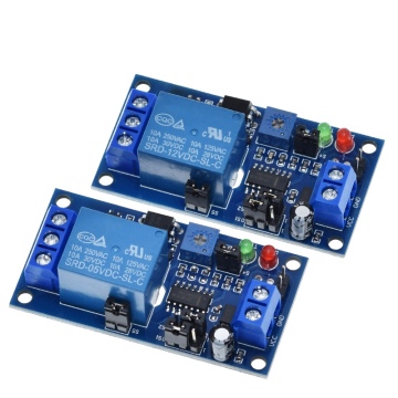 TZT DC 5V 12V Time Relay Module - Adjustable Timer Switch with LED Indicator