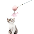 Cat Wand Toys with Feather and Pompom