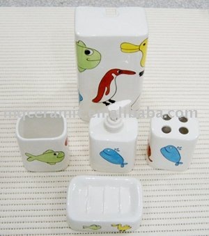 Ceramic 4 pcs bathroom set