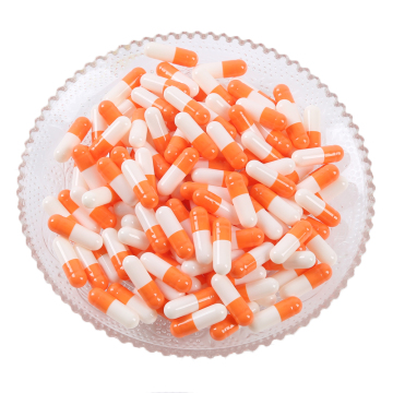 Orange Empty Capsules Available in Size 00 to 4