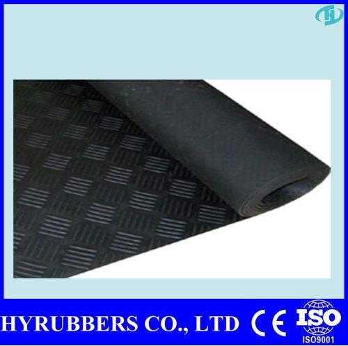 Checker rubber sheet/floor
