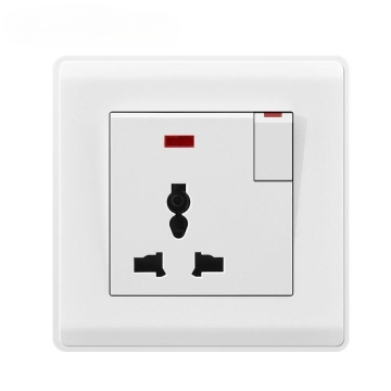 British Standard 13A Multi Swite με φωτισμένο διακόπτη τοίχου 45A A/C