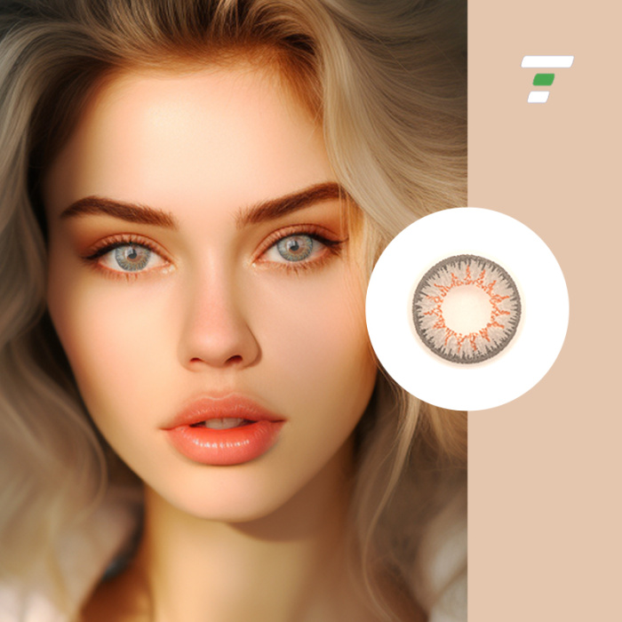 Annual round contact lenses to 10 light eyes