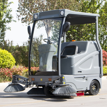 Electric Road Sweeper Truck - Commercial Industrial Ride-On Street Sweeper