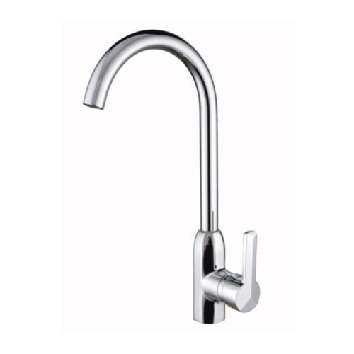 Kitchen Faucet Fixtures Cold Water Taps Manufacturer Chrome Single Handle Flexible Kitchen Faucet for Sink