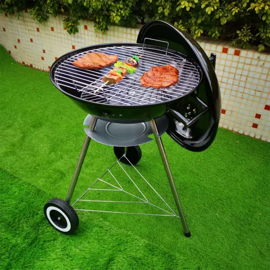 FO3 18 inch Outdoor Garden Simple Round Tripod stainless steel Charcoal Barbeque BBQ Grills