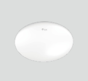 최소한으로 설계된 천장 조명