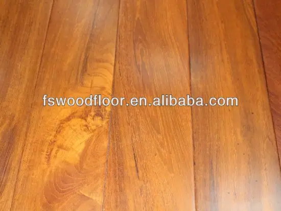 dark matured old teak solid wood floors