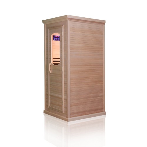 Telhado estrelado uma pessoa infravermelha sauna