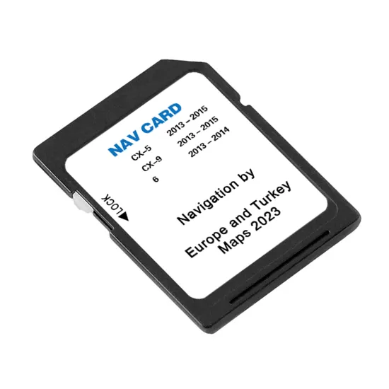 EU Turkey UK Writable GPS Map Navi CID CX-30 SAT NAV MAP SD Card for Mazda 6 Navigation