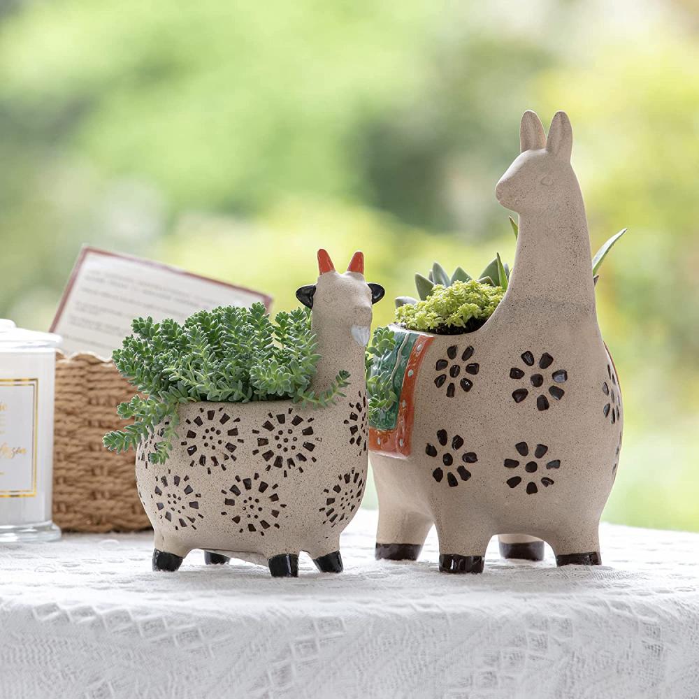 Alpaca / Llama &amp; Goat Flower Pots