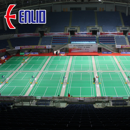 bule kleur BWF Goedgekeurde badmintonvloer