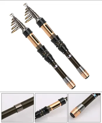 Carbon Ultra-Short Mini Sea Fishing Rod - Telescopic Handle for Sea Fishing