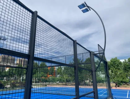 Big pillars padel court