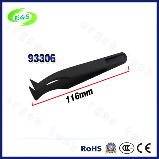 Stainless Steel Tweezers with Coated Tips Gemstone Pick-up Tools