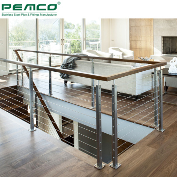 Stainless Steel Cable Stair Railing Design