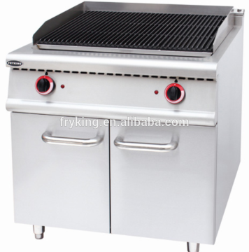 Free Standing Electric Lava Rock Grill With Cabinet For Restaurant And Hotel