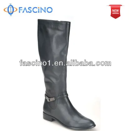 Women Black Genuine Leather Shoes Boots