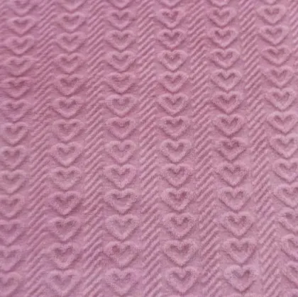 Heart Jade Fox Fleece Jacquard Flannel