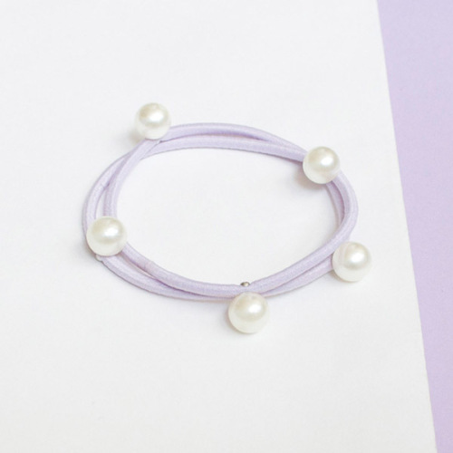 Small Beads Pearl Hair Rope Bracelet Long Hair Girls Hair Ornaments