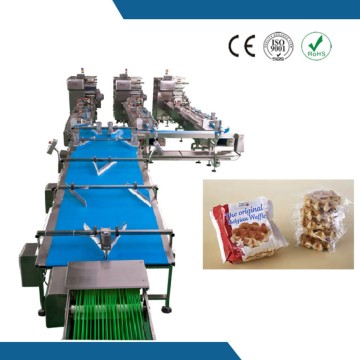 PLC control automatic feeding and packing line