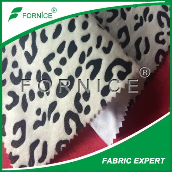 polyester shiny synthetic animal printed shoes leather fabric