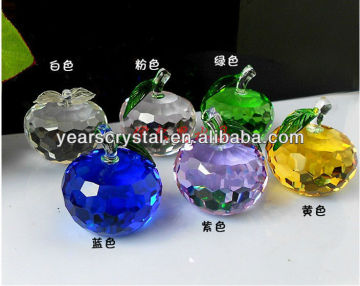 crystal crafts,crystal souvenir crystal apple(G-0213)