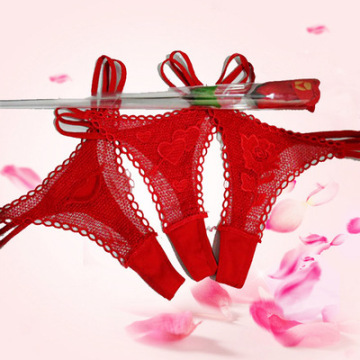 ขายส่งชุดชั้นใน G-String Rose Sexy Lace สำหรับของขวัญวันวาเลนไทน์