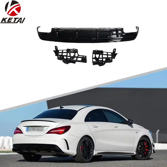 CLA45 Style Car PP Body Parts Rear Diffuser for BENZ W117 AMG 2013-2015