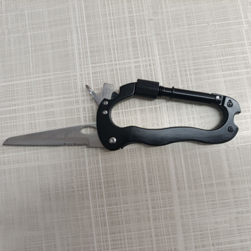 Multitool Carabiner Knife with Bottle Opener and Screwdrivers for Hiking & Mountaineering