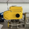 Válvula de bola de 3pc sanitaria eléctrica 1.5 pulgadas Válvula de bola de 3 piezas