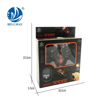 Toys rc infrared black remote control spider