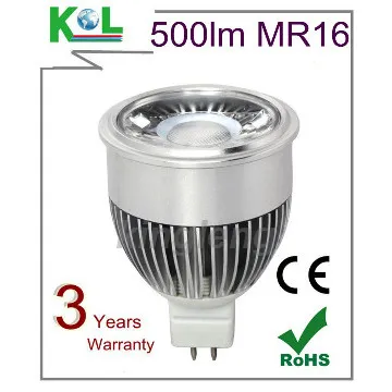 LED MR16 Spotlight 480-550lm, Newest Cob led
