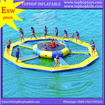 good quality customized giant inflatable water trampoline equipment for sale