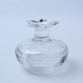 persimmon shaped crystal glass candle jar
