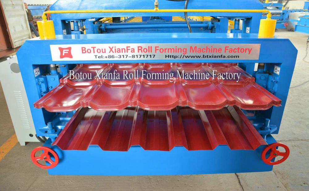 Roof Glazed IBR Double Roll Forming Machine