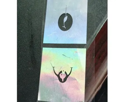 Laser Ink With Rainbow Effect