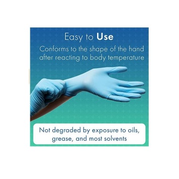 Blue nitrile gloves for varied use