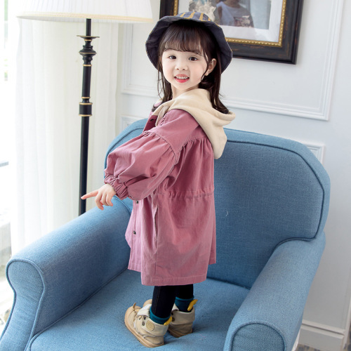 Korean Girls Cotton Medium Length Jacket