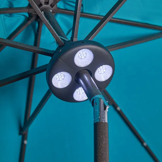 Light-Up Patio Umbrella: Waterproof Outdoor LED Color-Changing Parasol