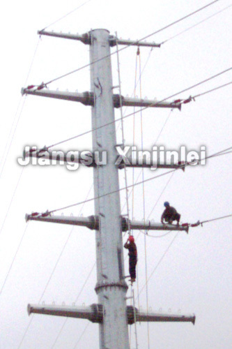 Poste de energia cônico de aço galvanizado 220kV