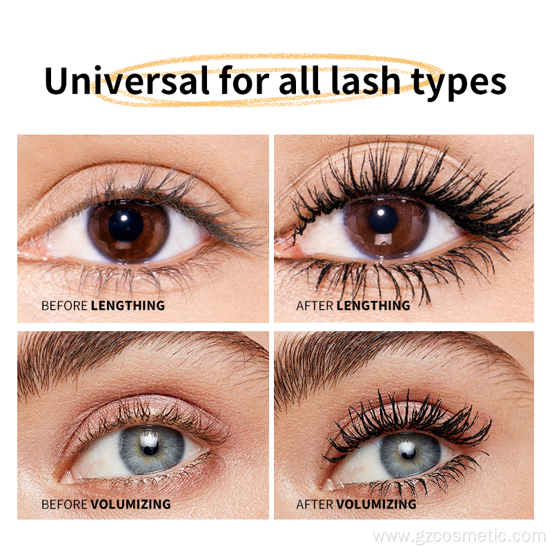 Waterproof Quick Dry Black Mascara Brush Setting Eyelash Curling Thick Mascara NO Logo Custom Private Label Mascara