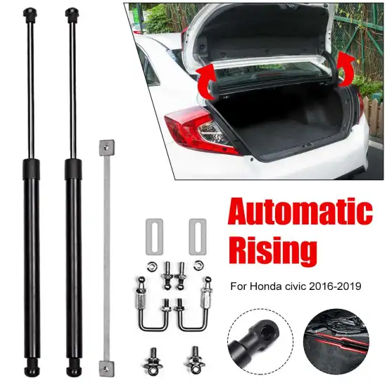 2PCS Automatic Rising Rear Trunk Door Lifting Support Spring Gas Shock Hydraulic Strut Bars For Honda Civic 2016-2020