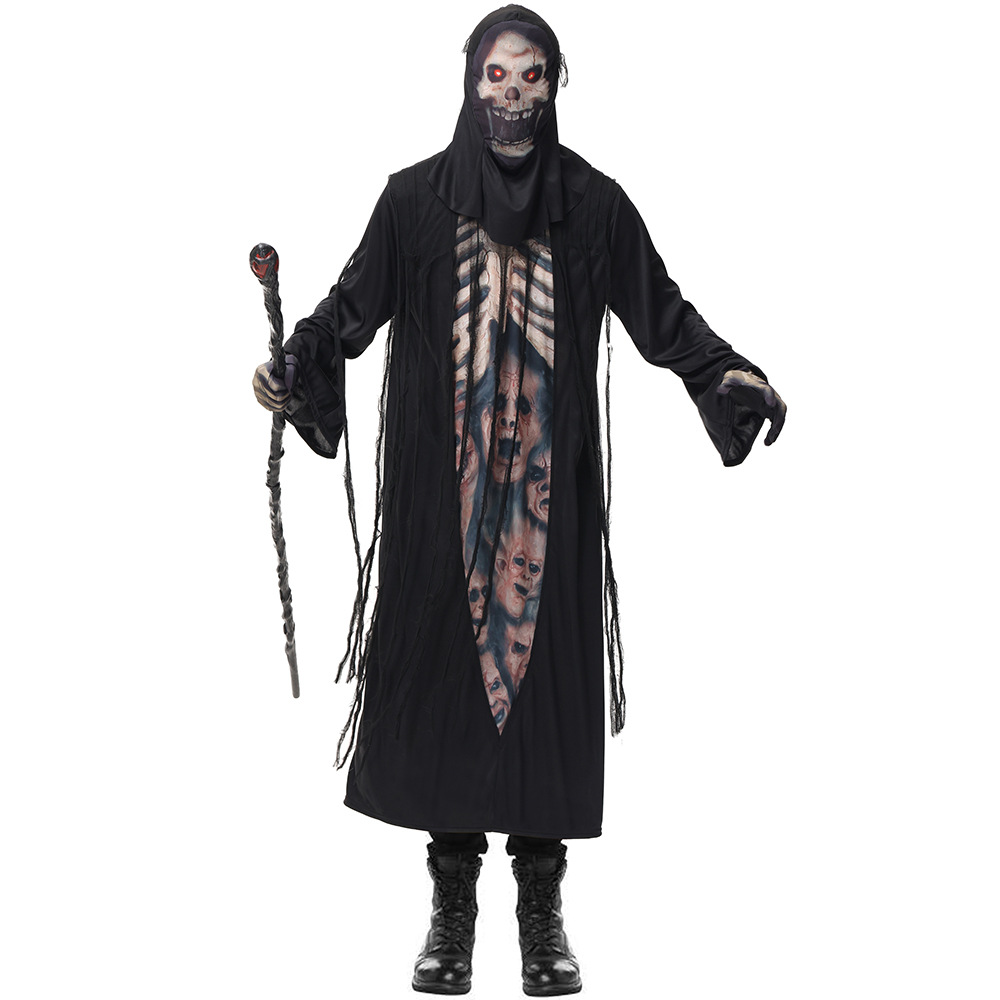 Funny Skeleton Robe Halloween Costume for adult